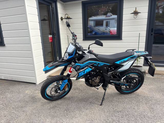 FB Mondial SMX Motard 125 Motard Euro 5 Super Moto Petrol Blue